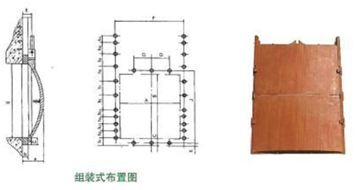 组装式铸铁闸门布置图