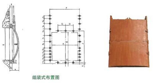 组装式铸铁闸门结构图